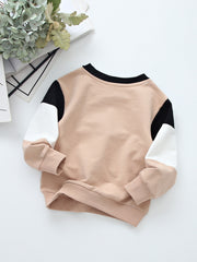 Boys Printed Letters Casual Sweater