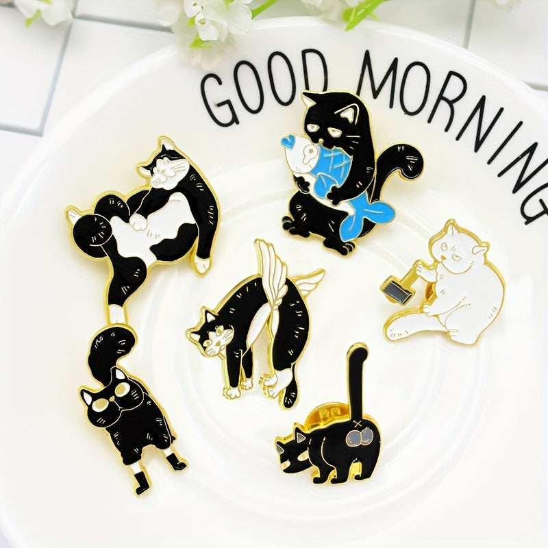 Puss In Boots Cartoon Enamel Brooch
