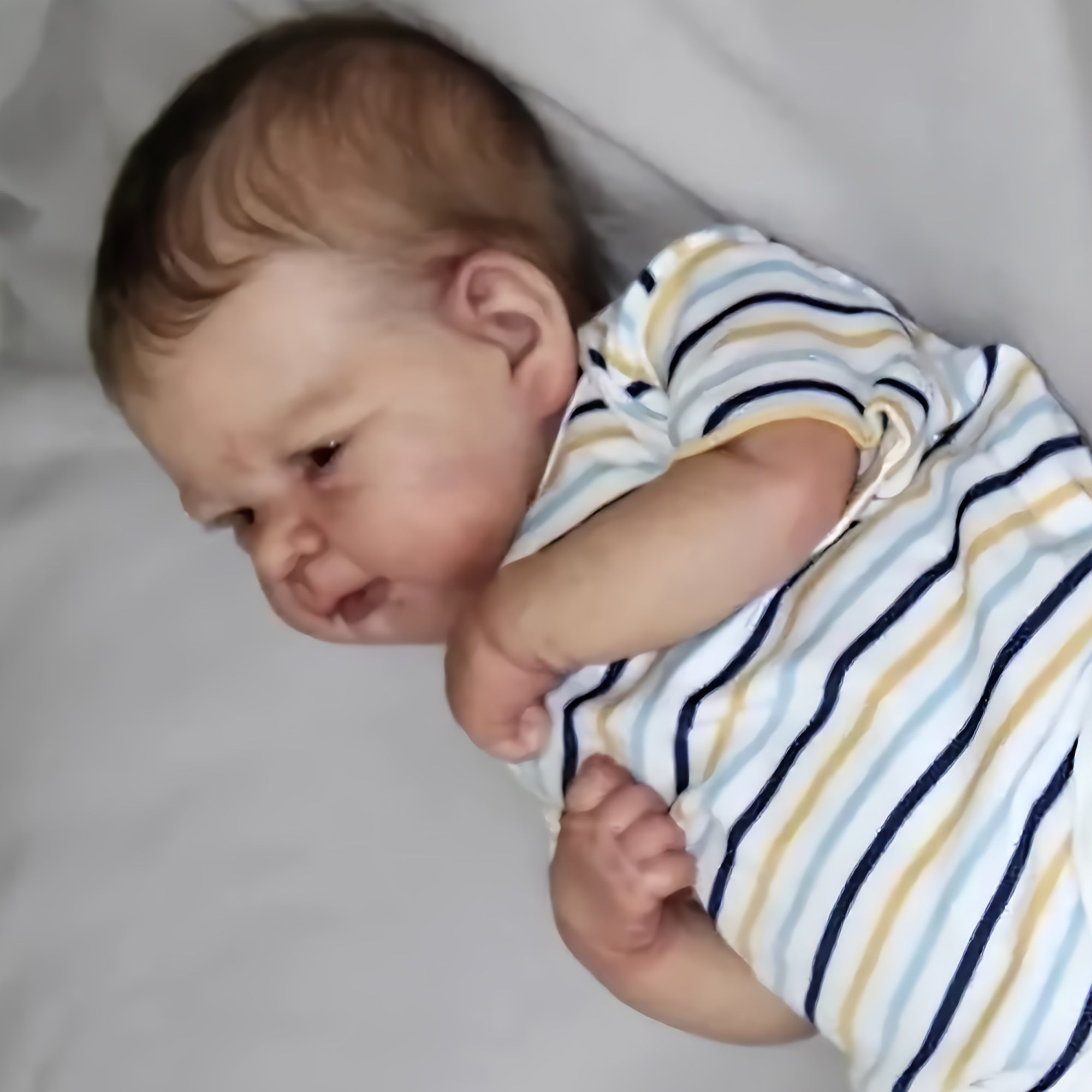 Painted Reborn Dolls with Rooted Hair Toys Christmas Gift