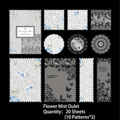 20 Sheets Vintage Lace Series Scrapbook Paper