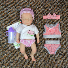 6inch Full Body Silicone Bebe Reborn Doll Lifelike Newborn Doll