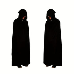 Adult Halloween Death Cloak Skull Face Towel Gloves Costume Set