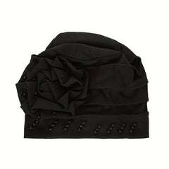 Beaded Turban Cap Headscarf Chemo Cap Elastic Bonnet