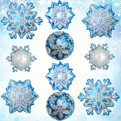 5pcs Large Snowflake Foil Balloons Christmas Party Decoration Gift