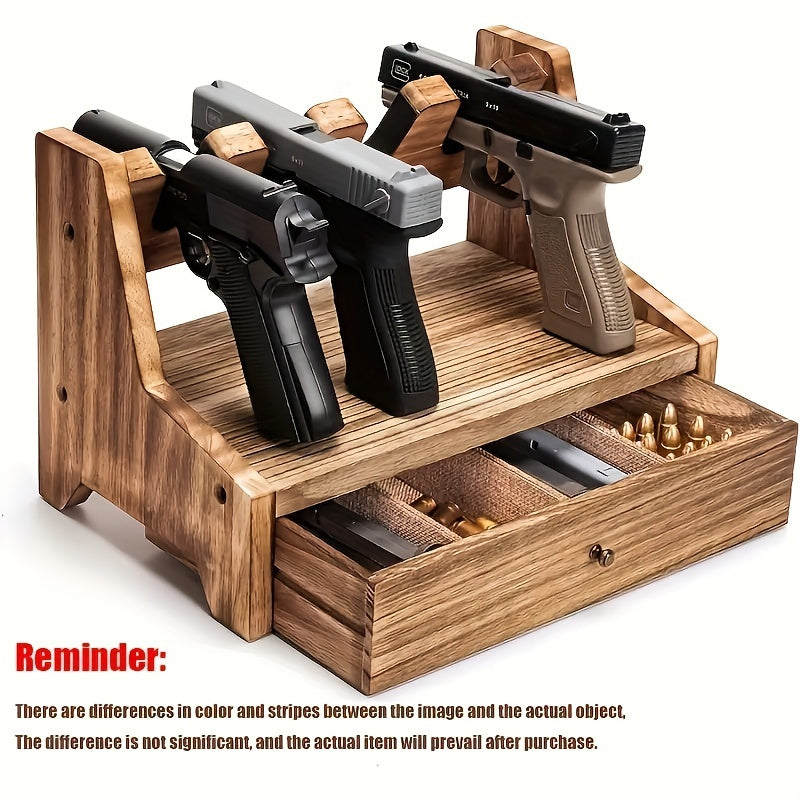 Solid Wood Storage Rack with Drawer Multifunctional Organizer