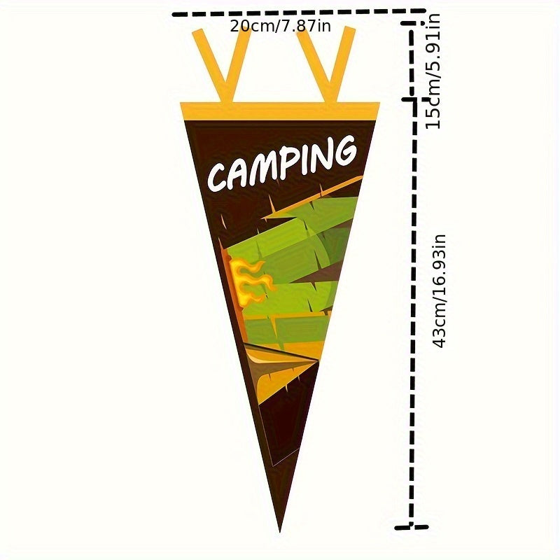 Outdoor Camping Tent Decoration Wind Flag Triangle Flag