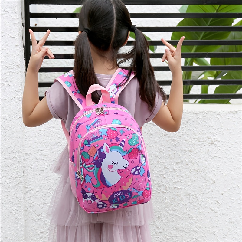 Kids Waterproof Backpack Mermaid Unicorn Kindergarten Lightweight Travel Bag