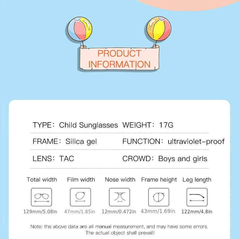 Girls Cartoon Polarized Sunglasses UV Protection Kids Accessories