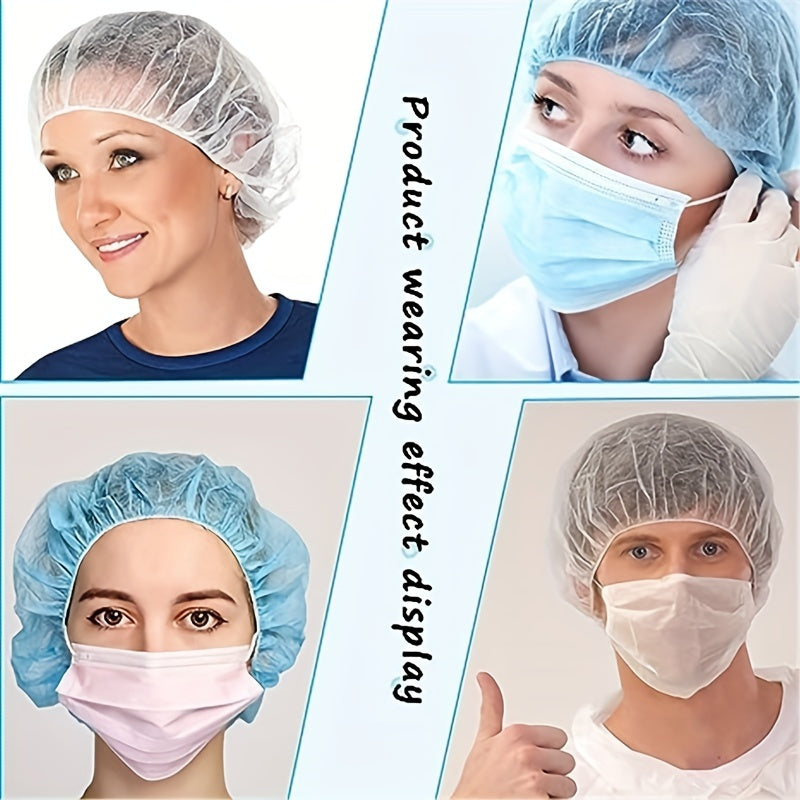 Disposable Non-woven Chef's Hair Cap 60-96 Cm Hair Net Elastic