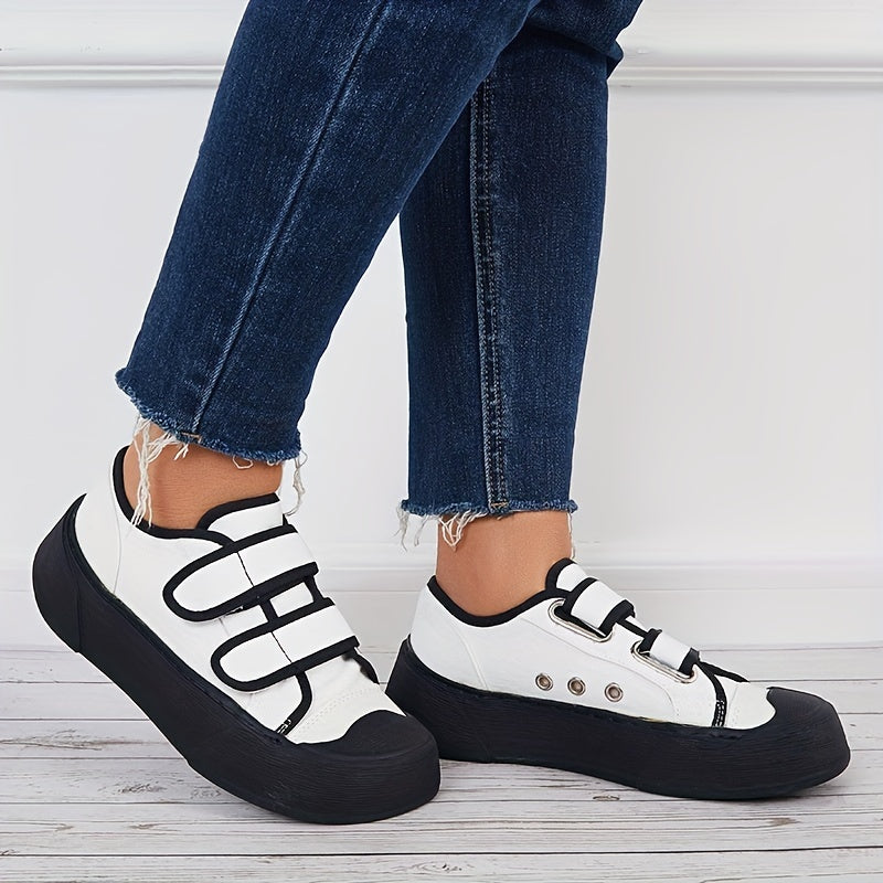 Women's Breathable Walking Shoes Hook & Loop Fastener Casual Sneakers