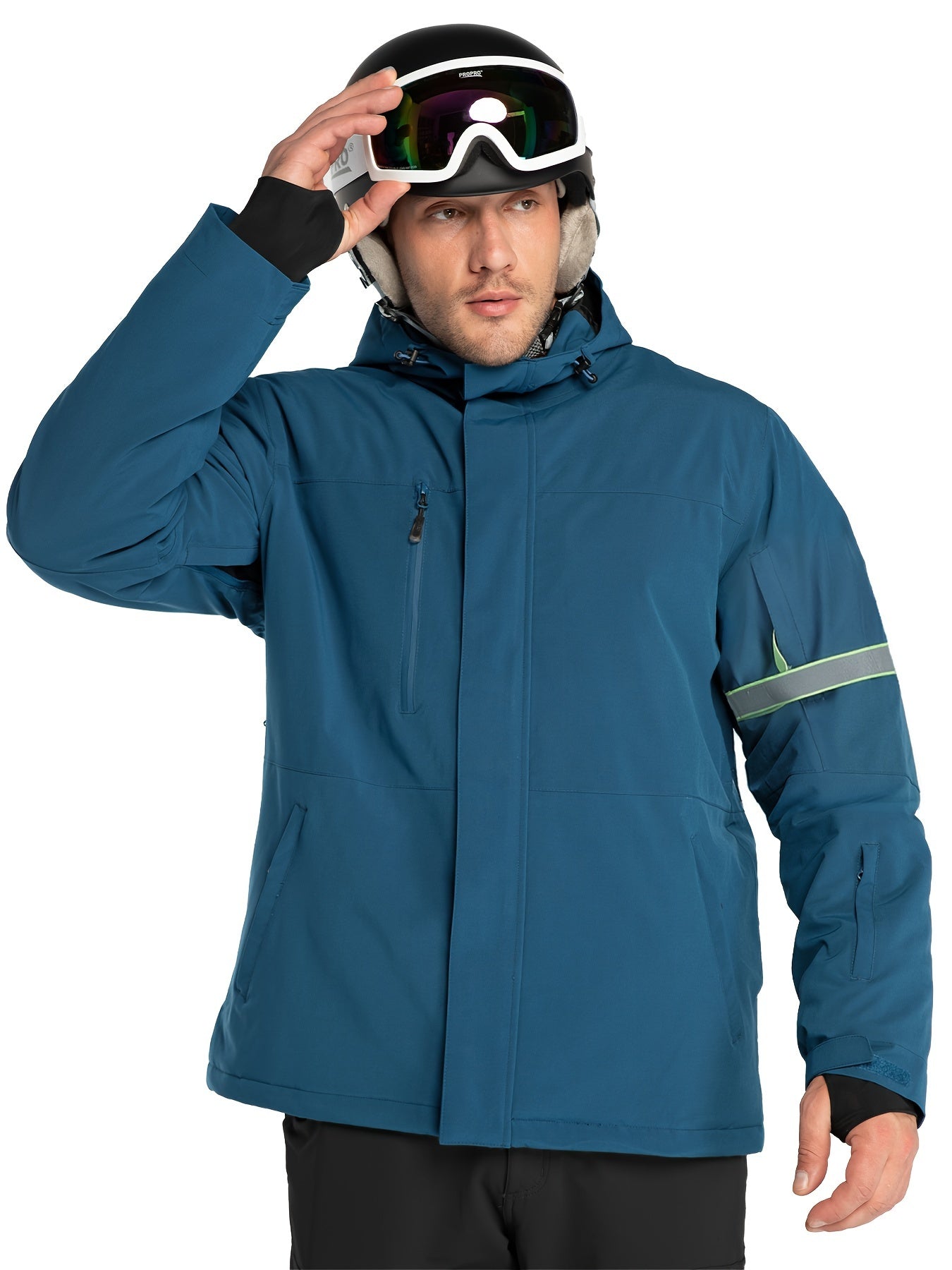 Men's Waterproof Hooded Snow Jacket Warm Winter Coat