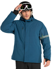 Men's Waterproof Hooded Snow Jacket Warm Winter Coat