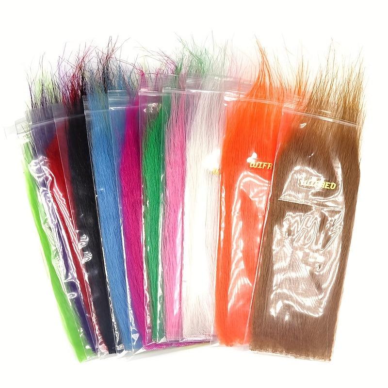 2 Packs Fiber Craft Fur Flies Bait Wings Tying Material Fishing Accessor
