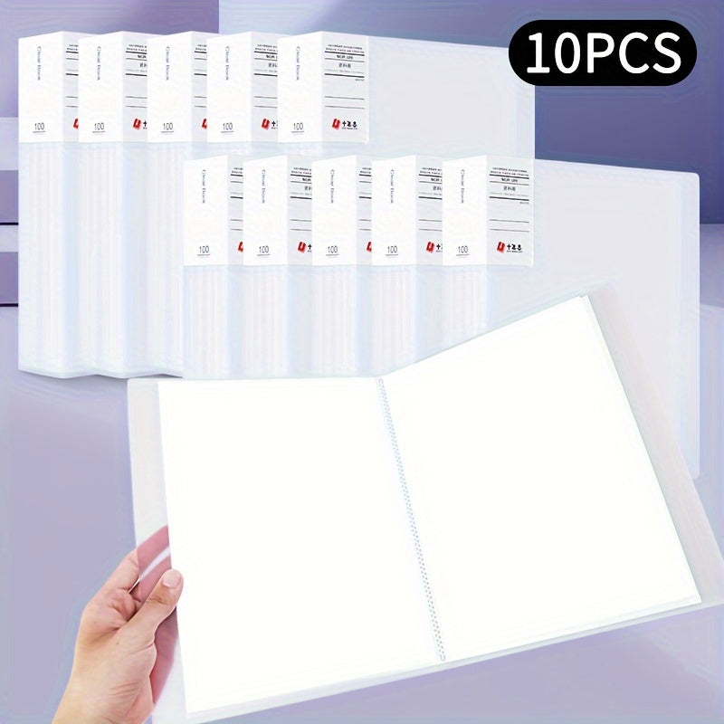 10pcs File Manager Document Organizer Exam Paper Storage Folder