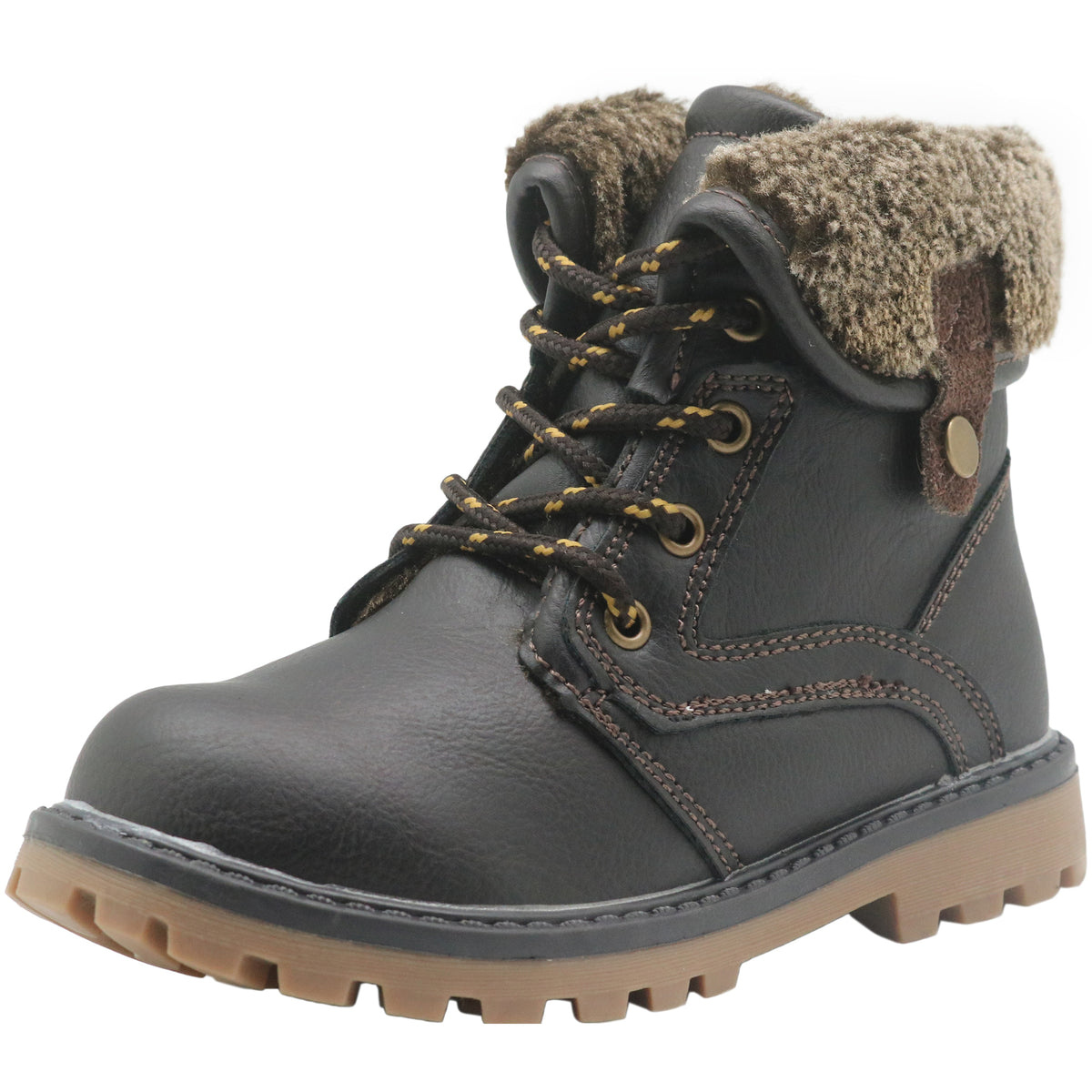 Kids Snow Boots Thermal Cozy Non slip Ankle Boots Outdoor Hiking Shoes Fur Lined