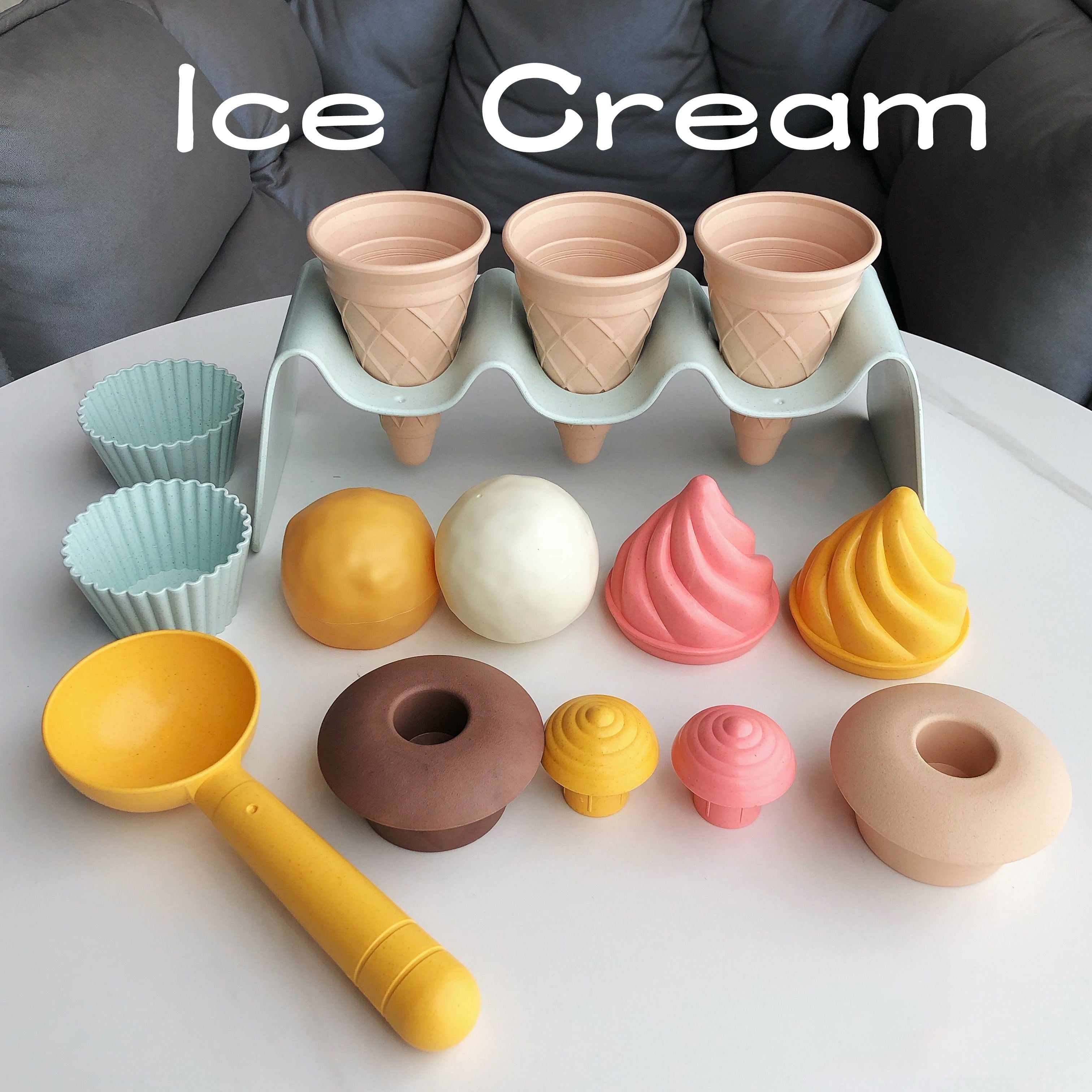 Nordic Style Beach Play House Beach Toys Ice Cream Sand Digging Tool