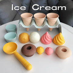 Nordic Style Beach Play House Beach Toys Ice Cream Sand Digging Tool
