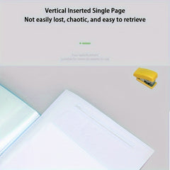 6pcs A4 File Folder Display Book 40 Pages Transparent Insert Paper Organizer