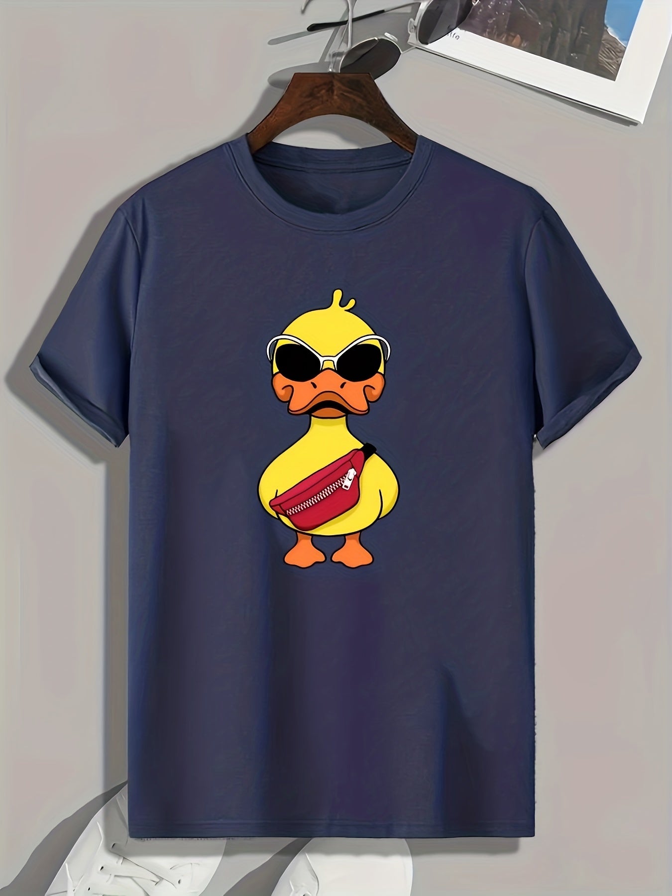 Duck Pattern Print Men's Sports T-shirt Graphic Tee
