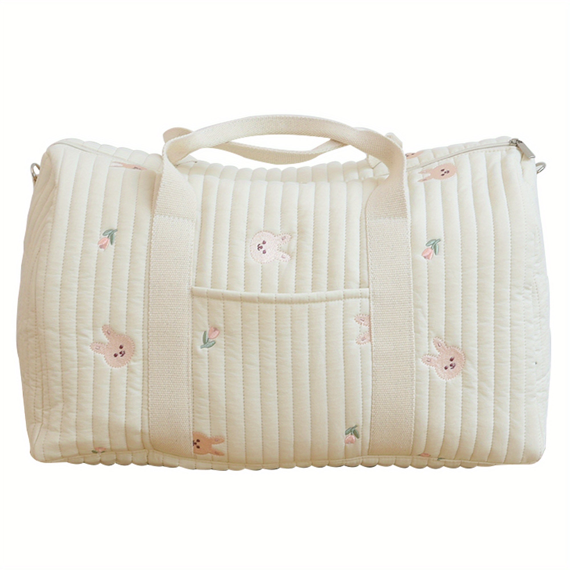 Embroidered Large Capacity Diaper Bag Lightweight Travel Bag