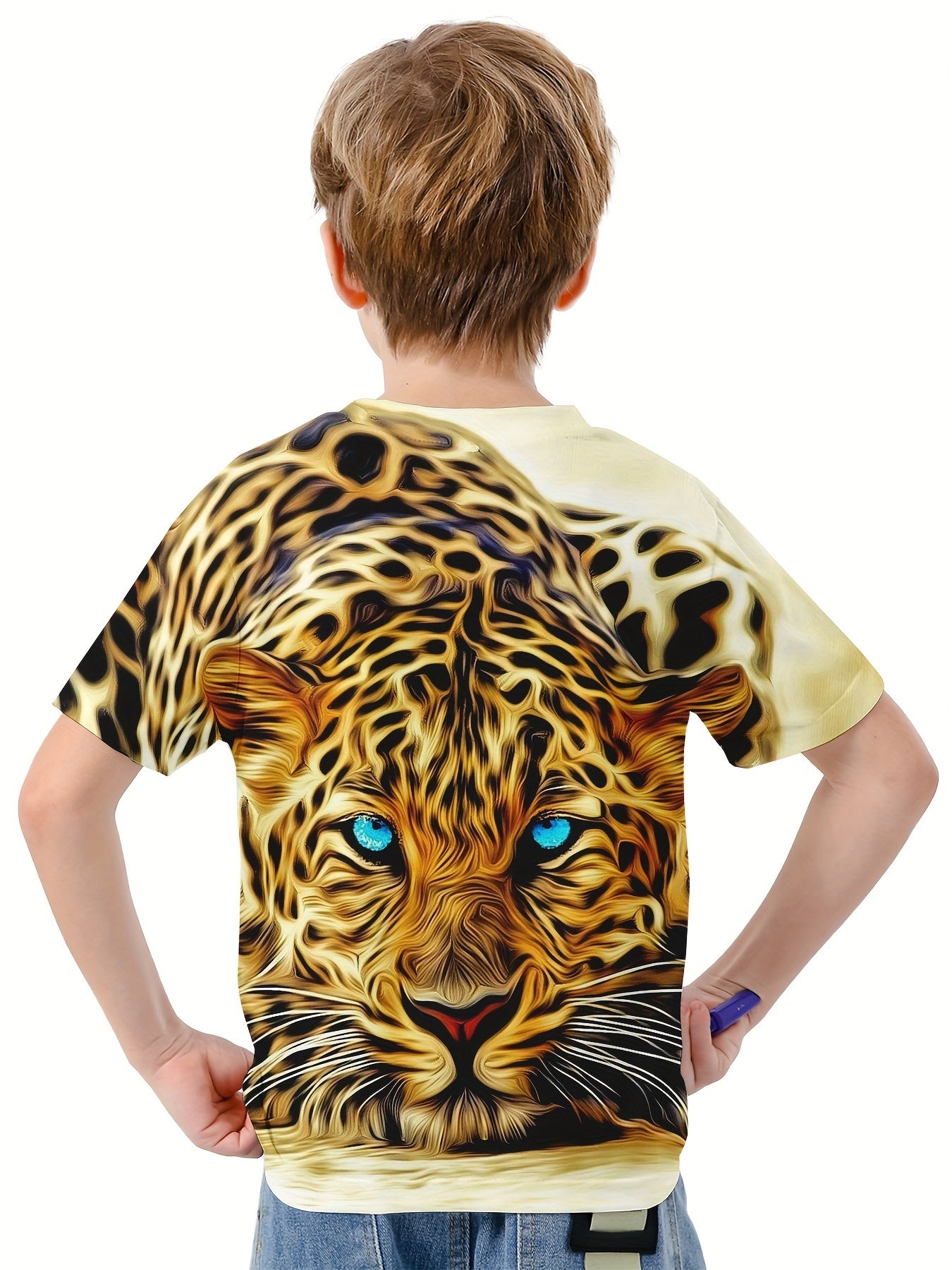 3D Lion Graphic Boys Casual Sport T shirt Summer Clothing For Kids