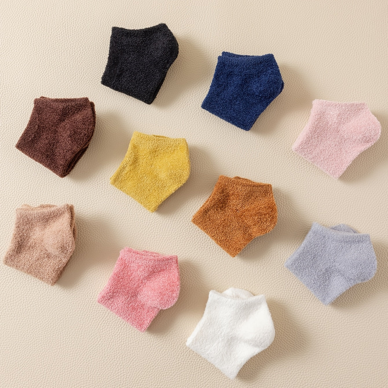10 Pairs Winter Warm Fluffy Slipper Socks Soft Fuzzy Non Slip Plush Sock