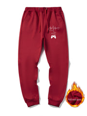 Men s Cartoon Print Sweatpants Winter Loose Fit Jogger Pants