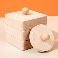 Colorful Wooden Geometric Puzzle Shape Recognition & Math Learning Toy