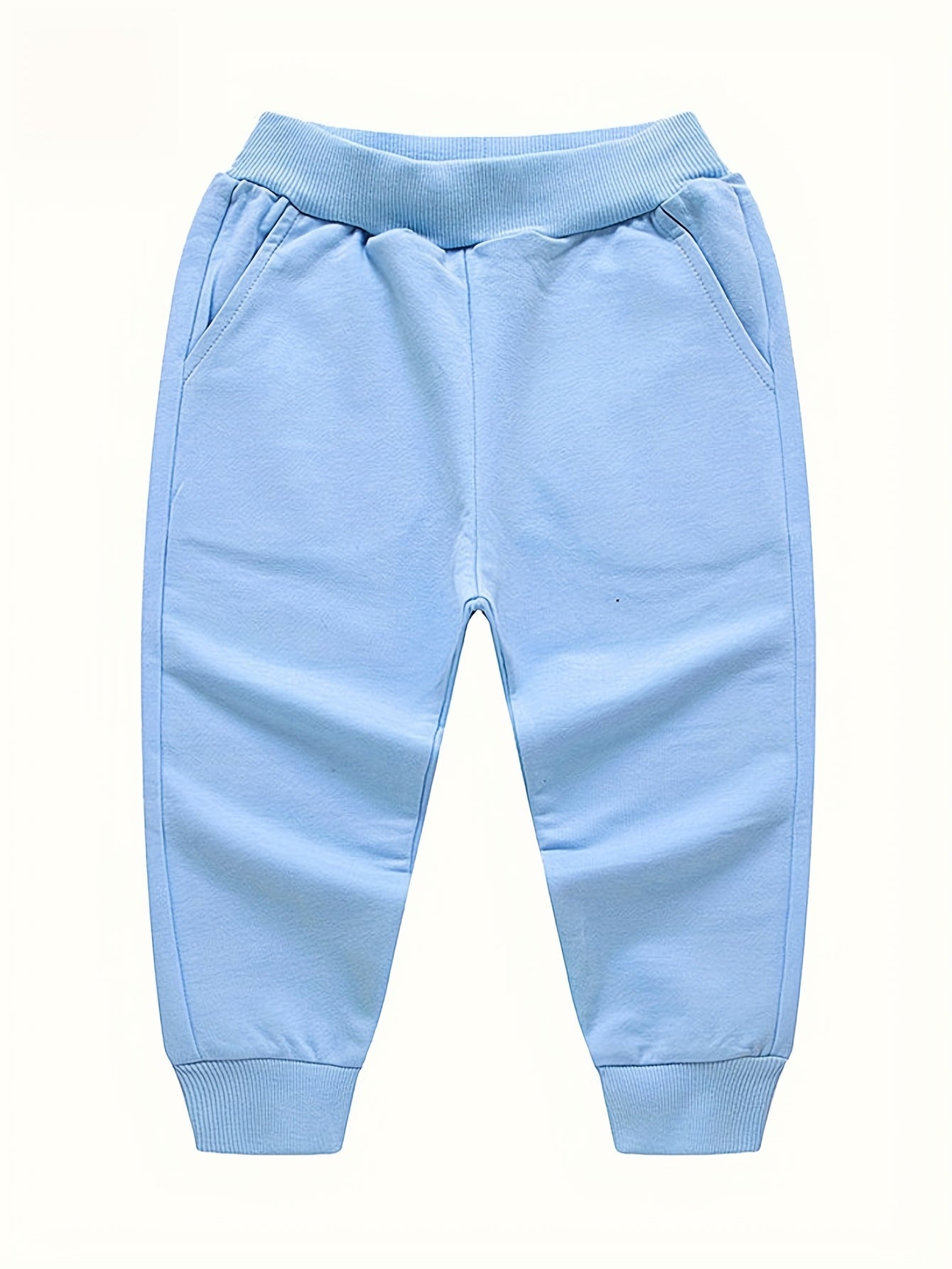 Boys Active Cotton Sweatpants Elastic Waist Sports Pants