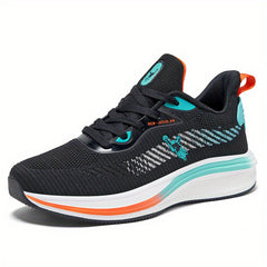 Men's Striped Lace up Running Shoes