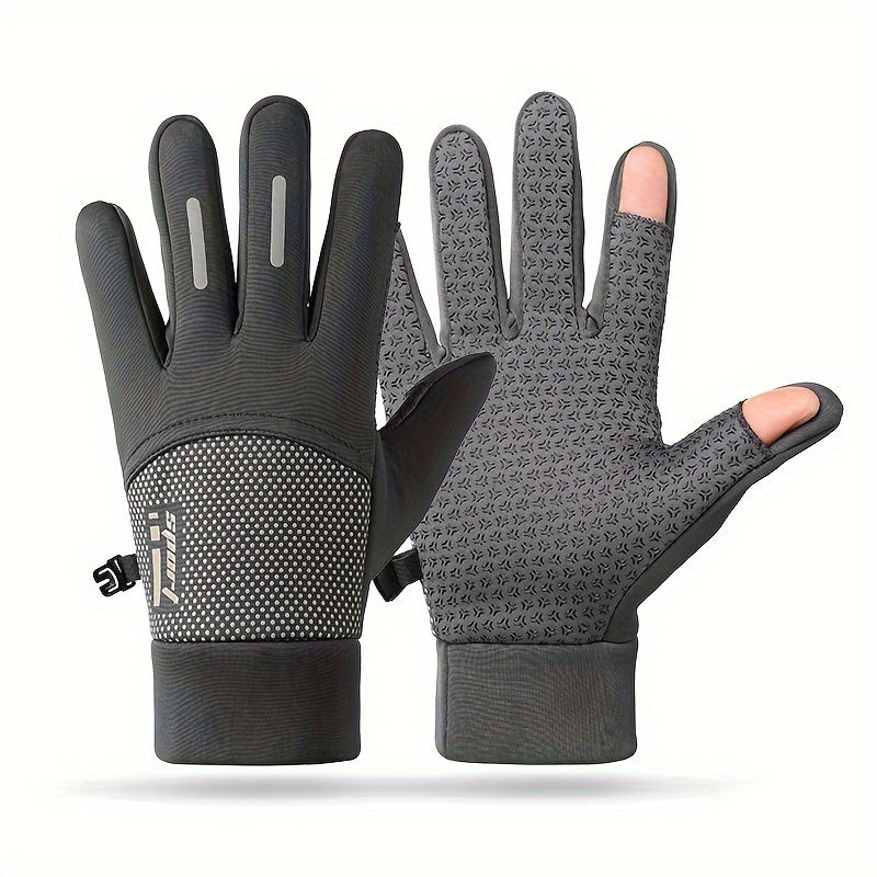 Anti Slip Cycling Gloves Windproof Waterproof Touch Screen Gloves