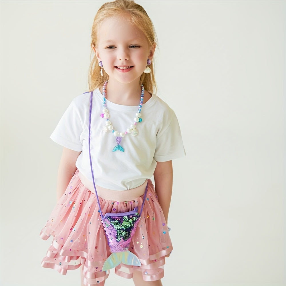 Mermaid Tail and Shell Accessory Set for Girls