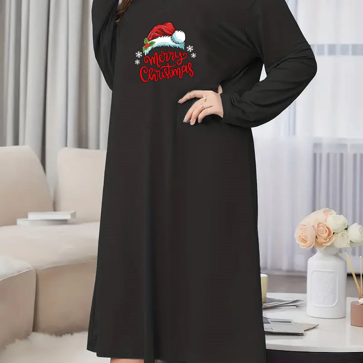  Christmas Nightdress Women's Tee Sleep Dress