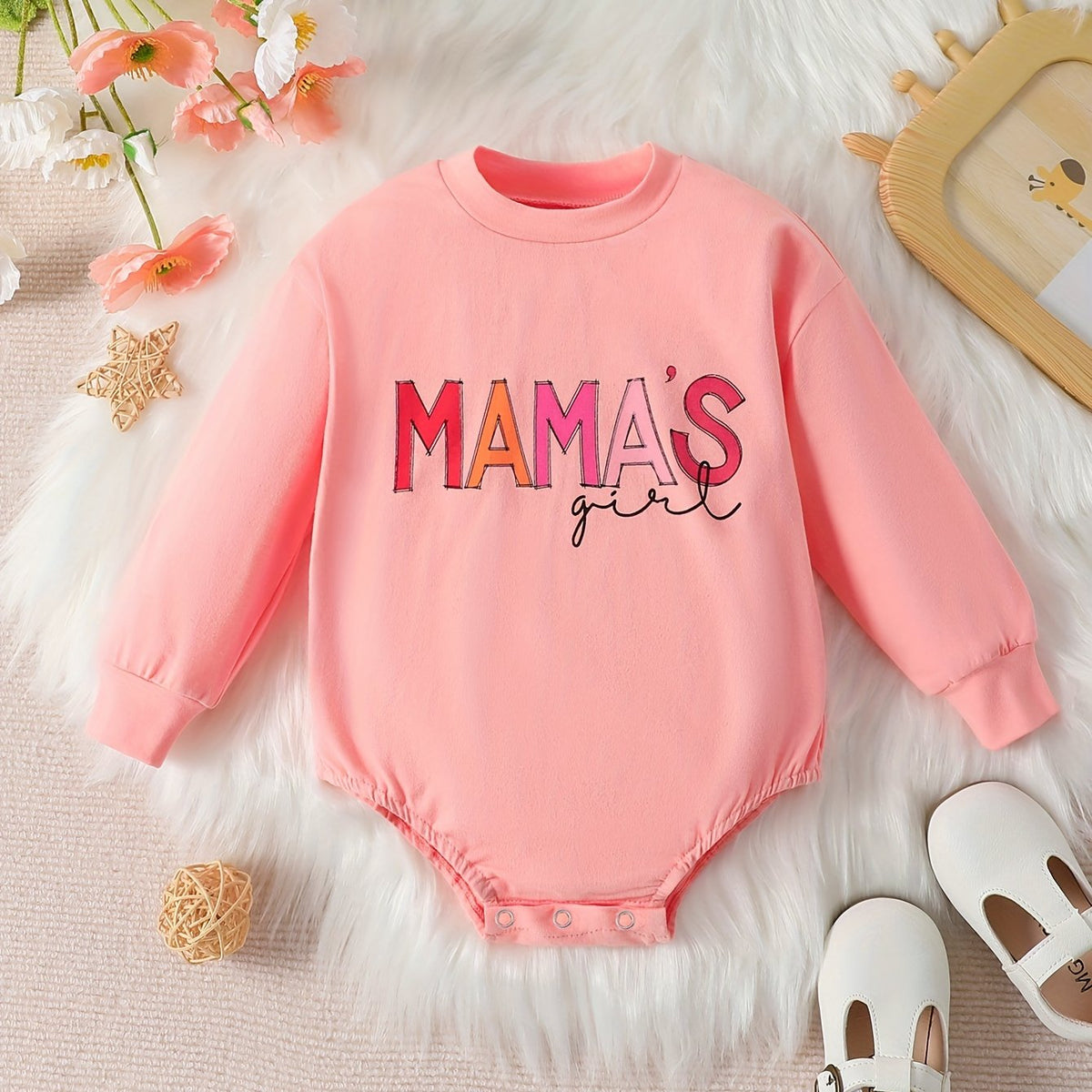 Cozy Baby Girl Cotton Long Sleeve Romper Bodysuit