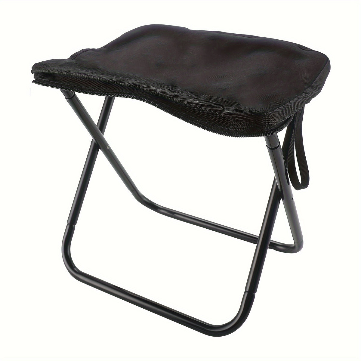 Portable Camping Folding Stool Aluminum Alloy Stool With Zipper Pouch