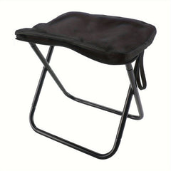 Portable Camping Folding Stool Aluminum Alloy Stool With Zipper Pouch