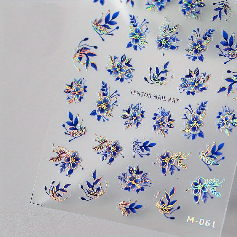 5D Embossed Flower Nail Stickers for Acrylic Nails - Easy Nail Art