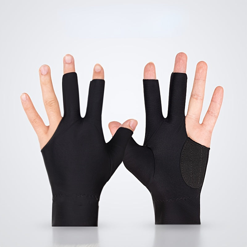 8pcs 3 Fingers Pool Gloves Left Hand Billiards Accessories