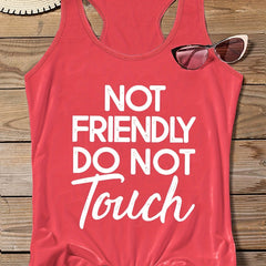  Women's Slogan Print Tank Top