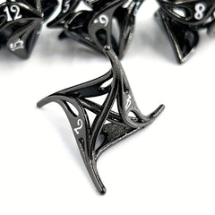 7pcs Hollow Flower Dice Polyhedral Dice Mini Dice For Game Entertainment