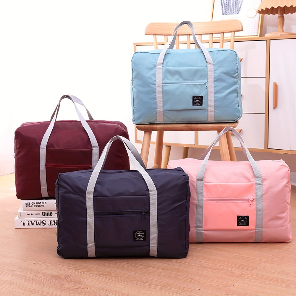 Foldable Luggage Storage Bag Waterproof Duffel for Travel Shopping Weekends