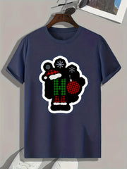 Christmas Element Men's Graphic T-shirt for Summer