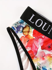  Sexy Briefs Women's Floral Print Underwear