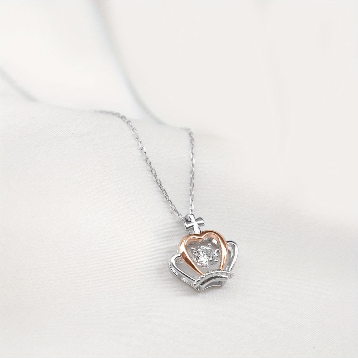 Princess CZ Necklace Birthday Gift