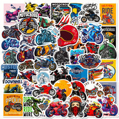 50pcs Motorcycle Stickers Vinyl Waterproof Cartoon Stickers