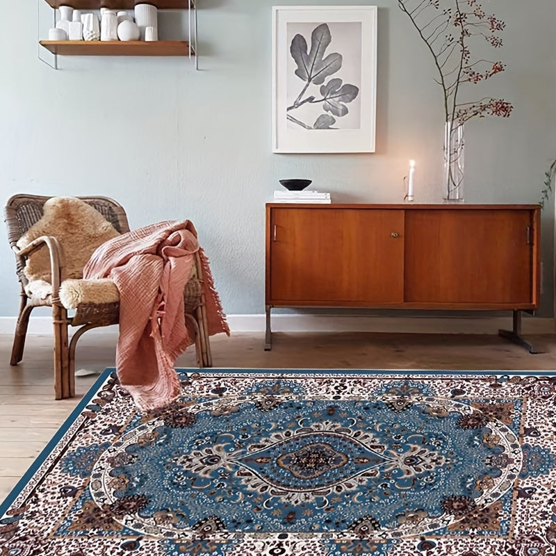 Vintage Boho Area Rug 100x160cm Non-slip Fluffy Rug