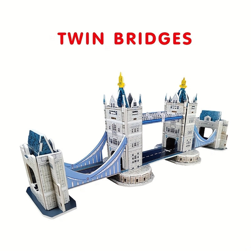 London Bridge 3D Puzzle Kids DIY Toy Improve Hands-on Ability