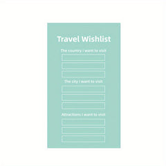 Tourist Memo Daily Plan Student Memo Book