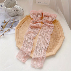 Vintage Lace Floral Embroidery Gloves for Women