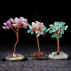 Crystal Tree Ornament for Jewelry and Decor